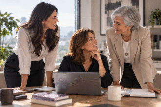 Tres generaciones de mujeres reflexionando sobre su carrera profesional